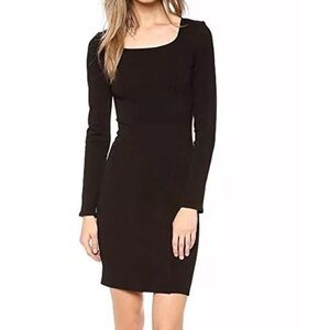 Helmut Lang Black Long Sleeve Dress